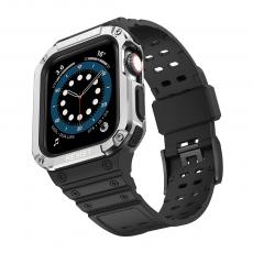 Ruhtel - Armband kompatibelt med Apple Watch 4/5/6/7/SE (40/41/38mm) Svart