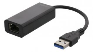 Deltaco - Deltaco USB 3.0 Nätverksadapter - Svart