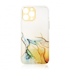 OEM - Galaxy A12 (2020/2021) Skal Marble - Orange