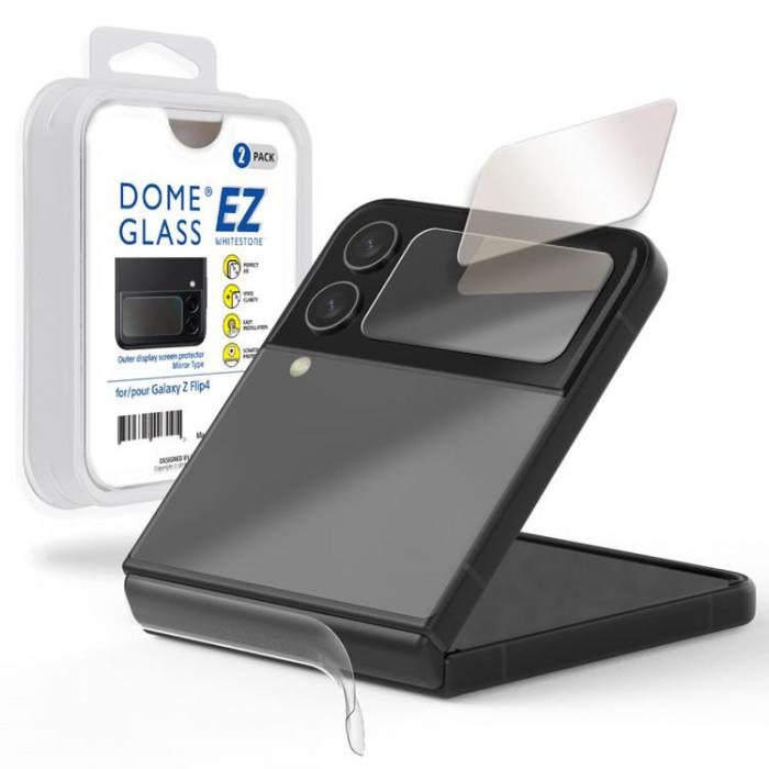 Whitestone - Whitestone 2-Pack Galaxy Z Flip 4 Hrdat Glas Skrmskydd EZ