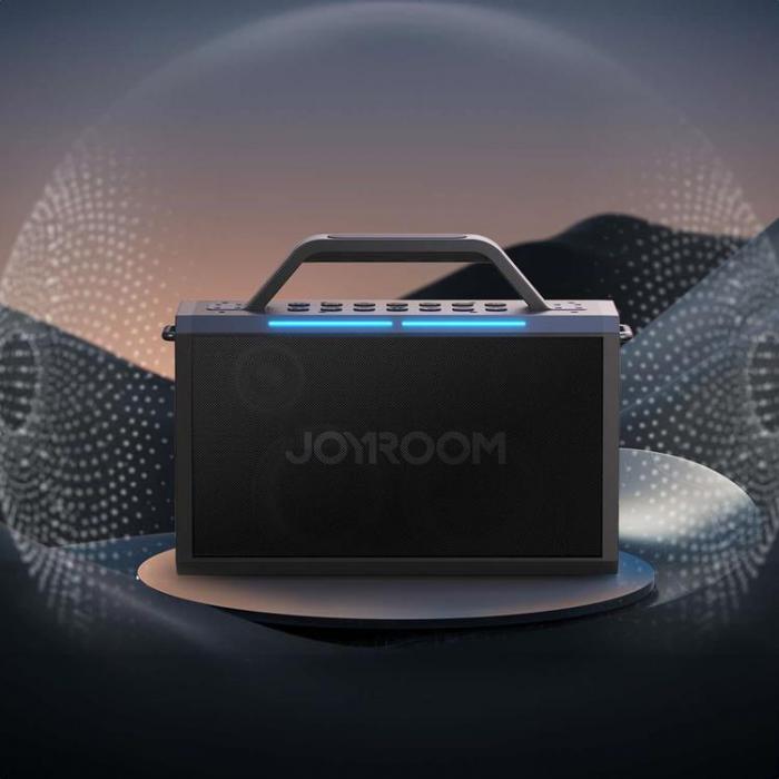 Joyroom - Joyroom Pies Series Trdls Karaoke Hgtalare med 2 Mikrofoner och Fjrrkontroll