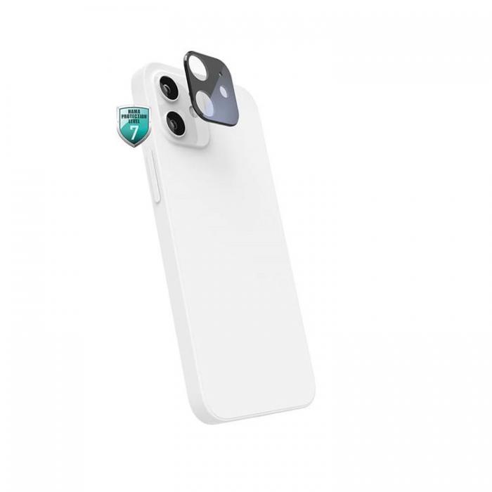 Hama - HAMA Kameralinsskydd i Hrdat Glas fr iPhone 12 Mini - Svart