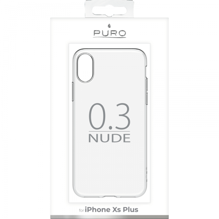 UTGATT4 - Puro iPhone XS Max 0.3 Nude Cover - Transparent