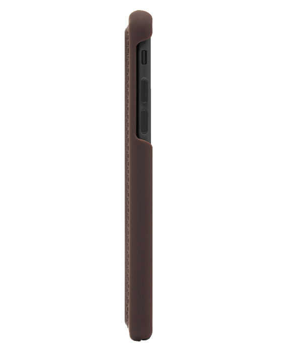 UTGATT5 - Marvlle N301 Plnboksfodral iPhone XS MAX - Dark Brown