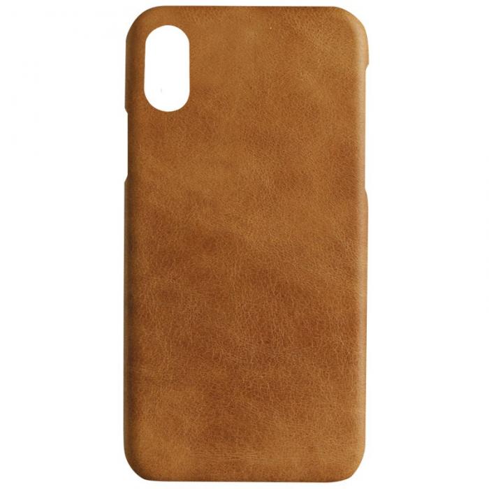 UTGATT5 - Essentials Copenhagen Leather Cover till iPhone XS / X - Brun