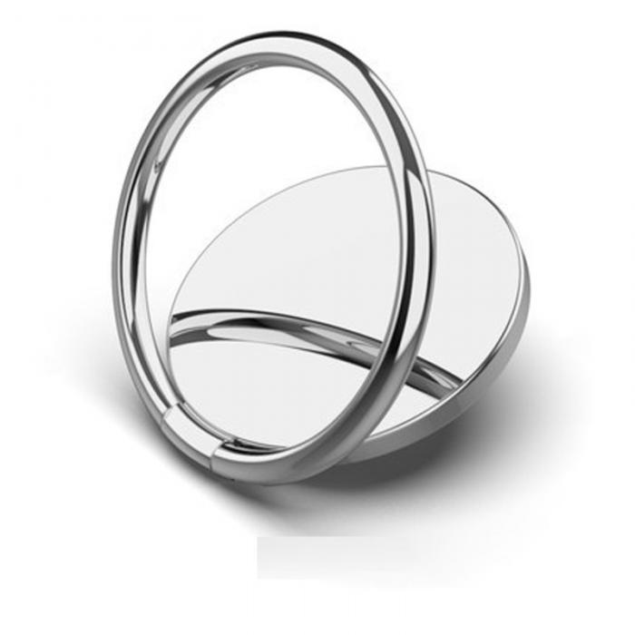 A-One Brand - Round Ringhllare till Mobiltelefon - Silver