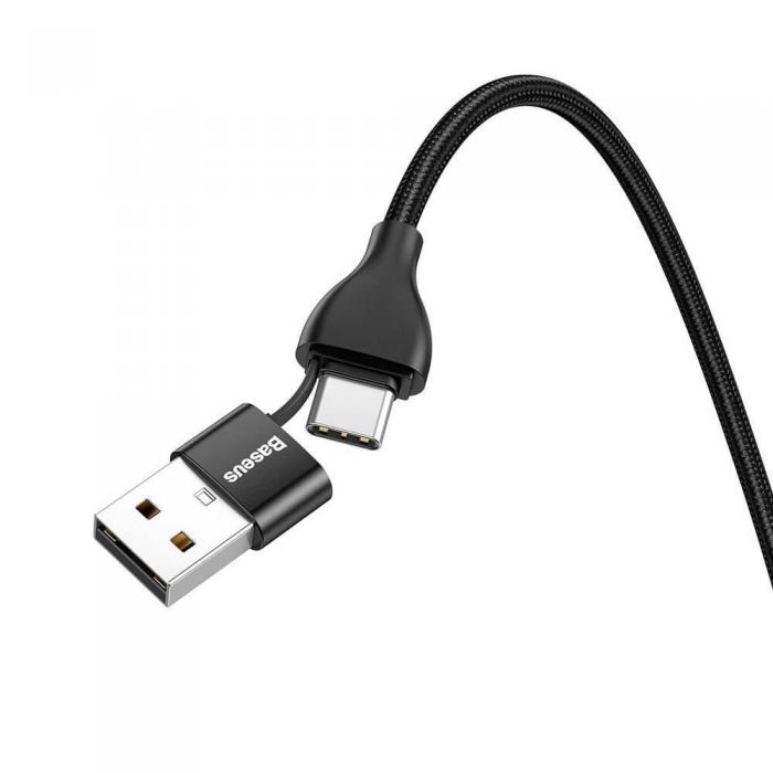 UTGATT5 - Baseus Kabel USB/USB Type C PD 18W lightning 2A 1m Svart