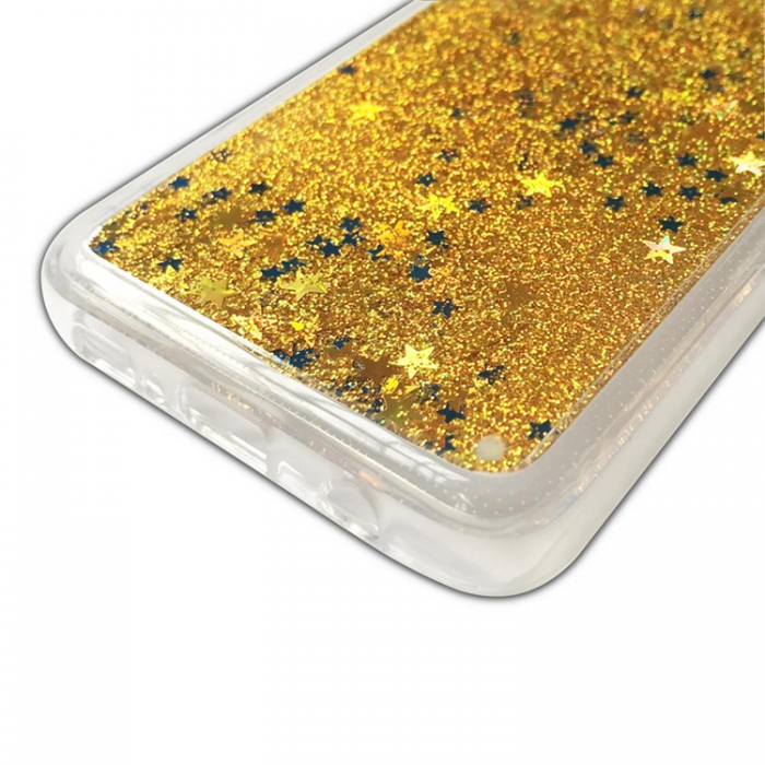 Boom of Sweden - Glitter Skal till Samsung Galaxy S10 Plus - Guld