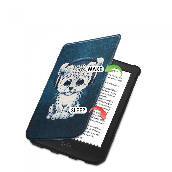 UTGATT1 - PocketBook Lux 4/5/HD 3 Fodral Smartcase - Sad Cat
