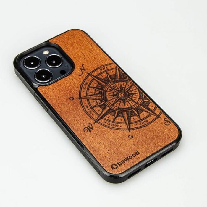 Bewood - Bewood iPhone 13 Pro Mobilskal Magsafe Wooden Traveler Merbau