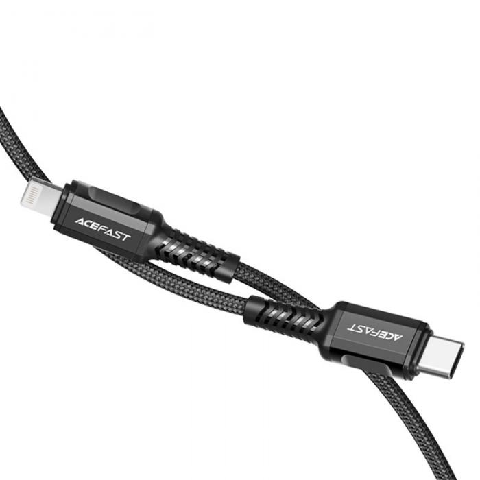 Acefast - Acefast MFI USB-C Till Lightning Kabel 30W 1.2m - Svart