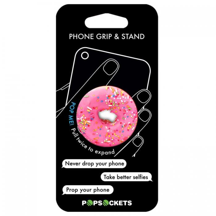 UTGATT5 - POPSOCKETS Pink Donut Grip med Stllfunktion