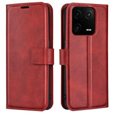 A-One Brand - Xiaomi 13 Pro Plånboksfodral Calf Texture Flip - Röd