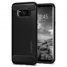 Spigen - SPIGEN Rugged Armor Galaxy S8 Svart