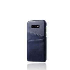 A-One Brand - Skal med Kortfack för Samsung Galaxy S10e - Blå