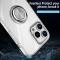 A-One Brand - iPhone 14 Plus Skal TPU Ring Kickstand - Transparent