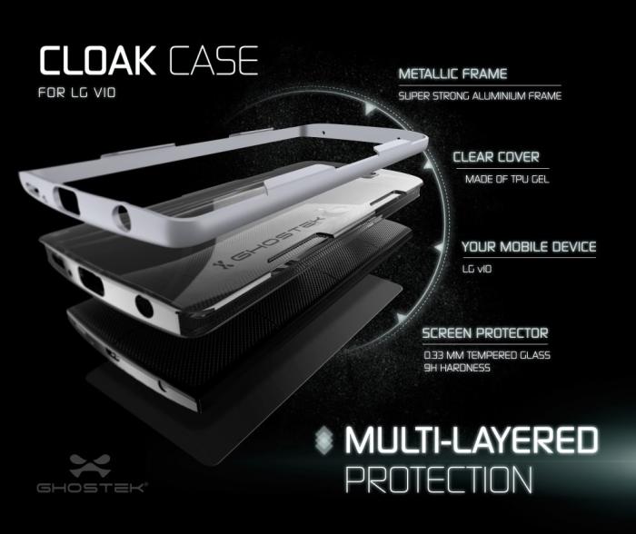 UTGATT5 - Ghostek Cloak Skal till LG V10 - Silver