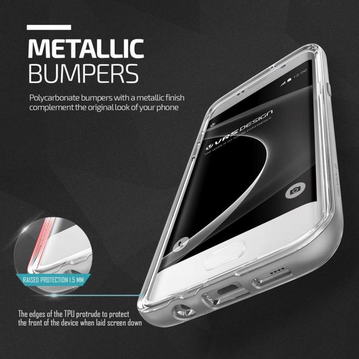 VERUS - Verus Crystal Bumper Skal till Samsung Galaxy S7 Edge - Silver
