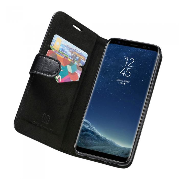 UTGATT4 - DG.MING Plnboksfodral till Samsung Galaxy S8 Plus - Svart