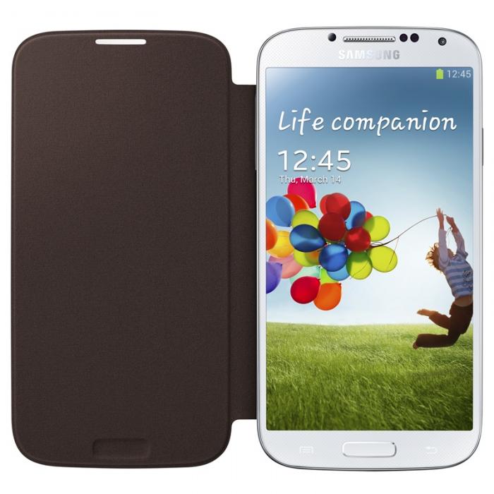 UTGATT4 - Genuine Flip Cover Samsung Galaxy S4 (Sedna Brown)