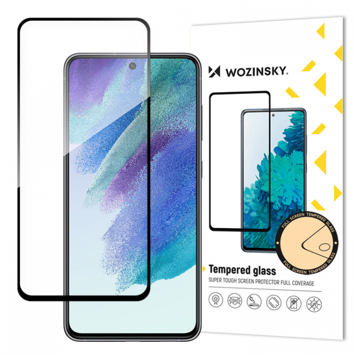 Wozinsky - Wozinsky Galaxy S21 FE Hrdat Glas Skrmskydd Full Glue