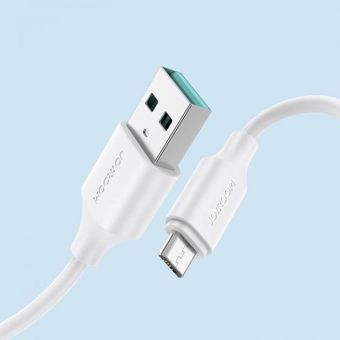 UTGATT1 - Joyroom USB-A Till Micro USB 480Mb/S Kabel 0.25m - Vit