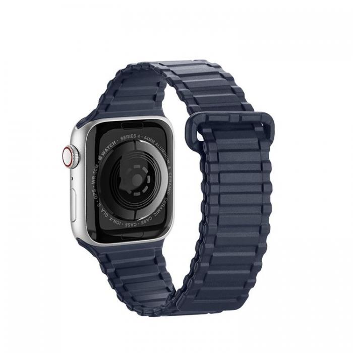 DuxDucis - Dux Ducis Apple Watch 6/7/8/SE (42/44/45/49mm) Armband Silicone Armored - Bl