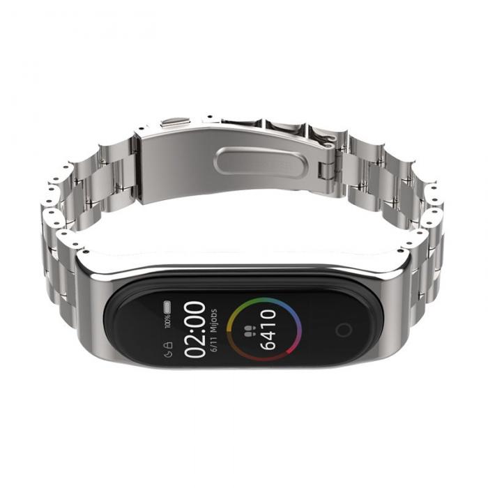 Tech-Protect - Tech-Protect Rostfritt Xiaomi Mi Band 3/4 Silver