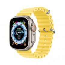 Dux Ducis - Dux Ducis Apple Watch 4/5/6/7/8/SE (38/40/41mm) Armband Silikon Ocean - Gul