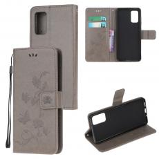 A-One Brand - Butterfly Plånboksfodral till Samsung Galaxy S20 Plus - Grå