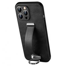 SULADA - SULADA iPhone 15 Pro Max Mobilskal Kickstand med Wristband - Svart