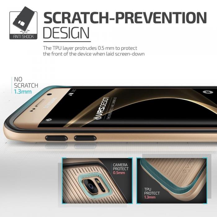 UTGATT5 - Verus Triple Mixx Skal till Samsung Galaxy S7 Edge - Gold