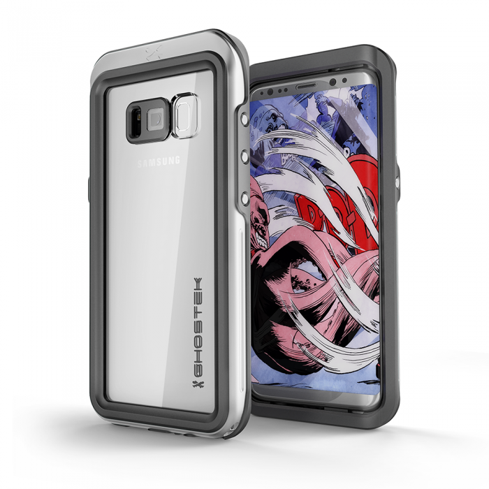 UTGATT5 - Ghostek Atmoic 3 Vattenttt Skal till Samsung Galaxy S8 Plus - Silver