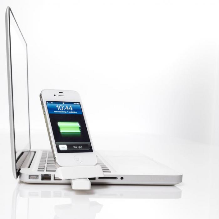 A-One Brand - Izofs Portabel USB dock fr iPhone (Svart)