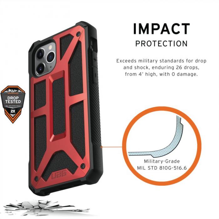 UAG - UAG Monarch skal till iPhone 11 Pro - Crimson