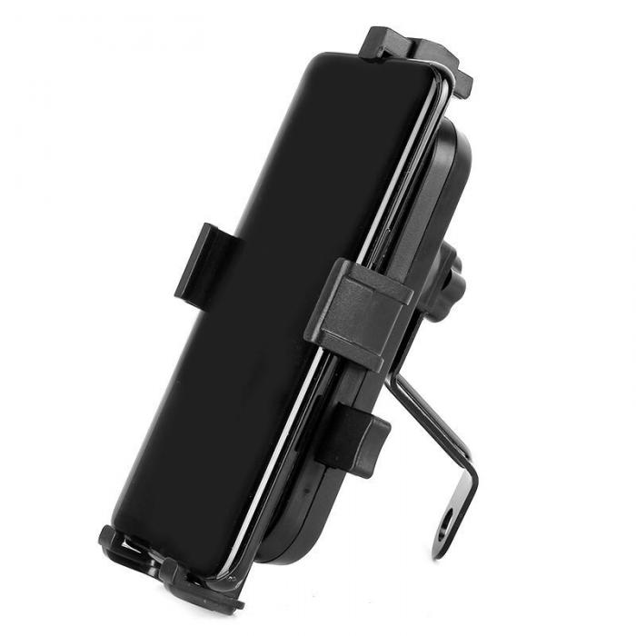 UTGATT5 - Justerbar Mirror telefon cykelhllare Svart