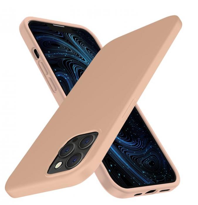 OEM - Liquid Silicone Skal iPhone 13 Pro Max - Ljus Rosa