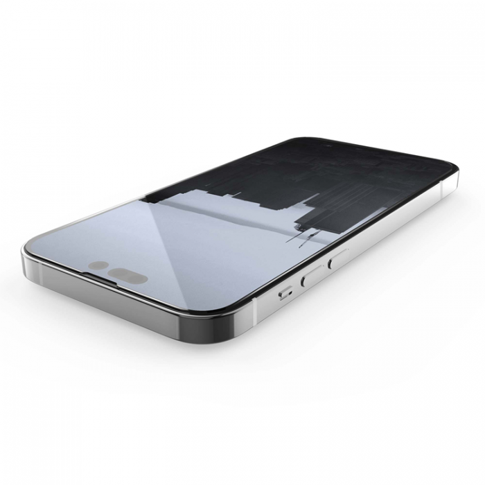 Raptic - Raptic iPhone 14 Pro Skrmskydd i Hrdat glas Full