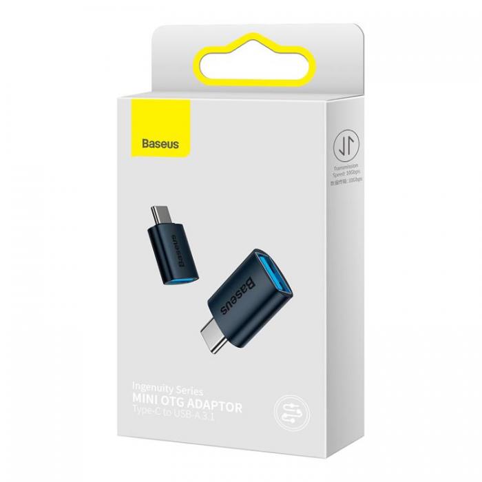 BASEUS - Baseus Adapter USB-C Till USB-A Ingenuity Series - Bl