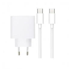 SiGN - SiGN Snabbladdare med USB-C till USB-C Kabel 3A, 1m - Vit