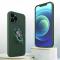 Ruhtel - Ring Silicone Finger Grip Skal Galaxy S21 Ultra - Mrk Grn