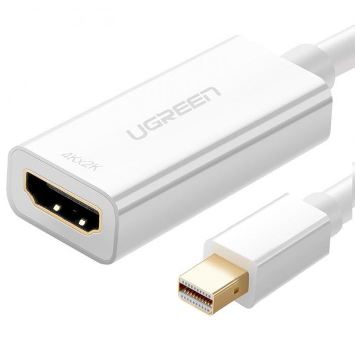 Ugreen - Ugreen 4K HDMI female Mini DisplayPort Thunderbolt 2.0 Kabel Vit