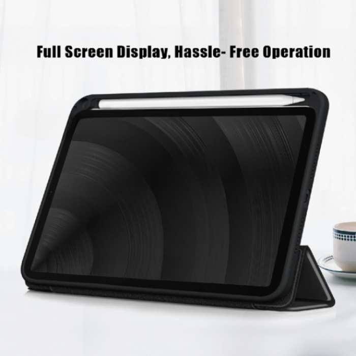 A-One Brand - iPad mini 6 (2021) Fodral Tri-Fold PU Lder - Svart