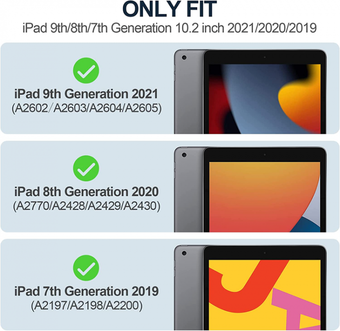 A-One Brand - iPad 10.2 (2019/2020/2021) Skal Shockproof TPU - Clear