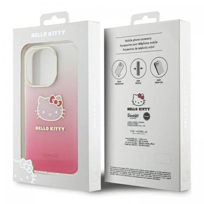 Hello Kitty - Hello Kitty iPhone 15 Pro Mobilskal IML Gradient Electrop Kitty Head