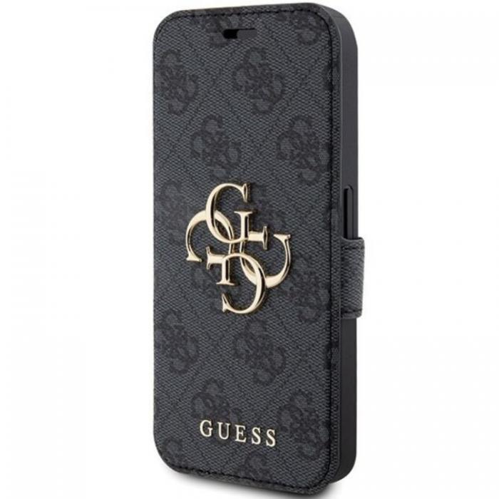 Guess - Guess iPhone 15 Pro Plnboksfodral 4G Metal Logo - Gr