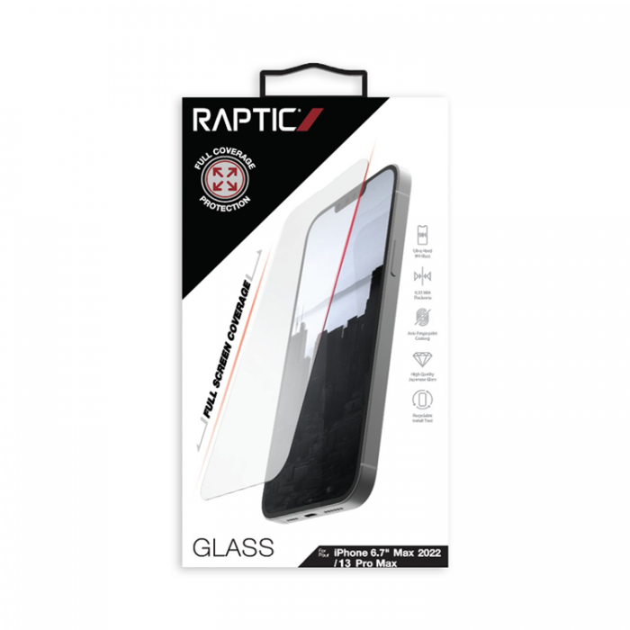 Raptic - Raptic iPhone 14 Plus Skrmskydd i Hrdat glas Full
