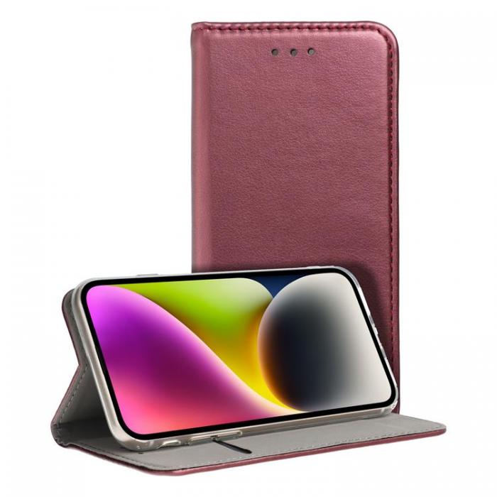 A-One Brand - Galaxy S23 Plus Plnboksfodral Smart Magneto Book - Burgundy