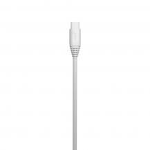GEAR - GEAR Laddkabel USB-C 2.0 3m Vit gen2 Rund Kabel