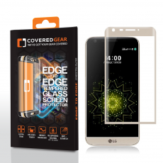 CoveredGear - CoveredGear Edge to Edge Härdat Glas Skärmskydd till LG G5 - Gold